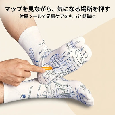 LACIAGA 足裏マップケアソックス