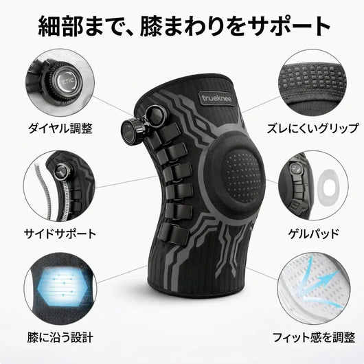 LACIAGA ダイヤルフィット膝サポーター