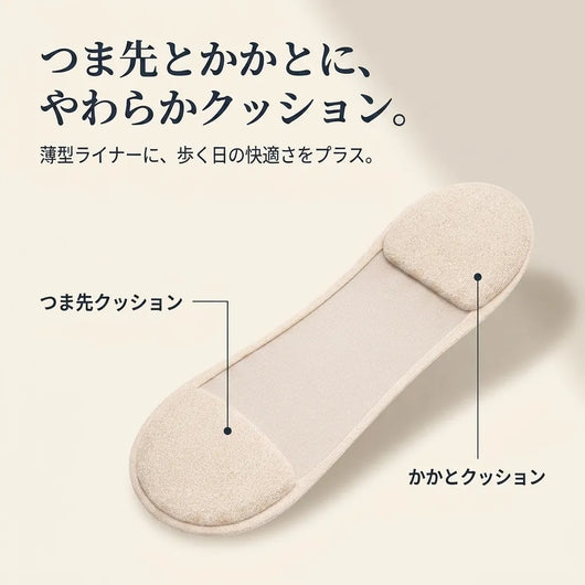 LACIAGA 素足見えクッションライナー 3足セット