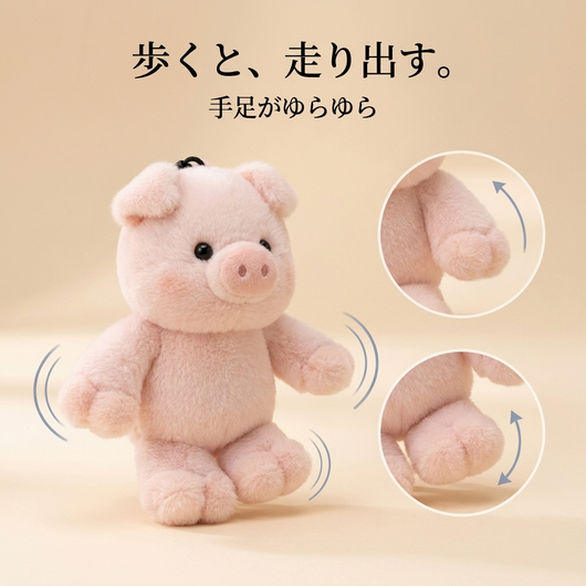 歩くと走り出す