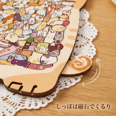 LACIAGA ねこパズル 磁石のしっぽ