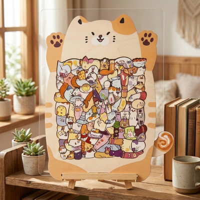 LACIAGA ねこパズル 飾ってインテリア