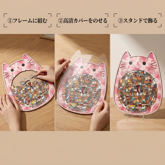 組み立てて飾るまでの手順
