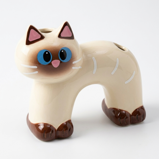 シャム（ブルーの瞳）ねこ 単体