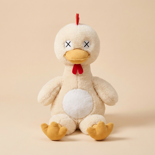 マグネットで分解＆合体するアヒルのぬいぐるみ本体（テキストなし）