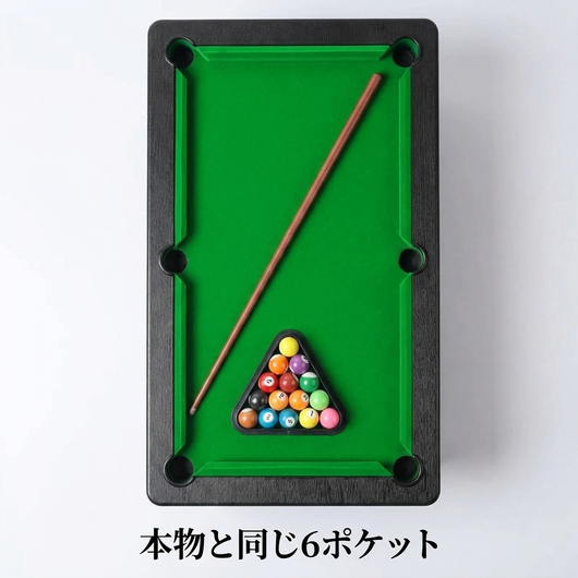 本物と同じ6ポケットを上から見た機能説明
