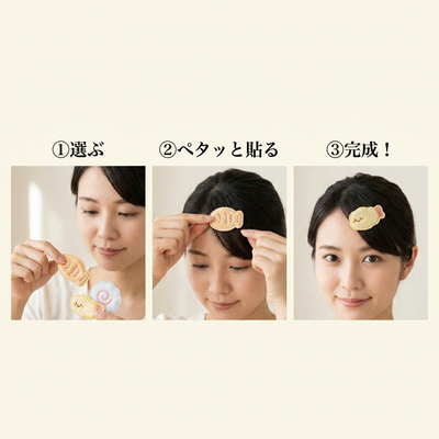 LACIAGA ふわもち小食記 前髪ペタ 商品イメージ6