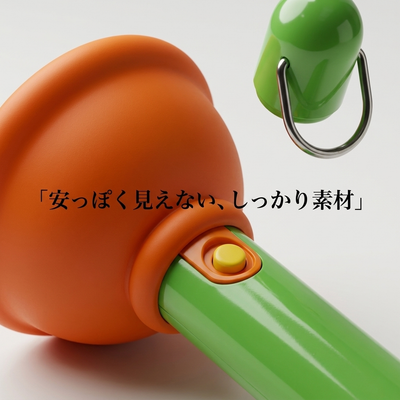 安っぽく見えない、しっかり素材