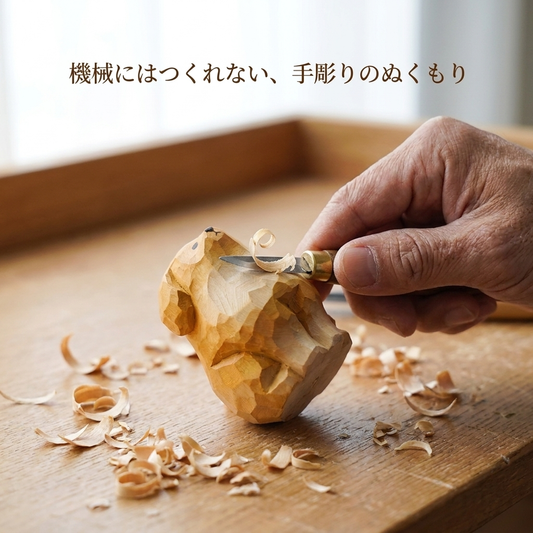 LACIAGA 木彫りわんこ 02-craft-carving