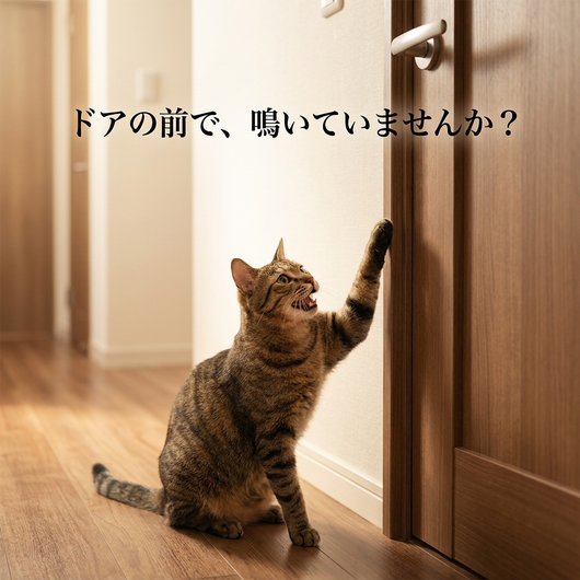 ドアの前で鳴いていませんか