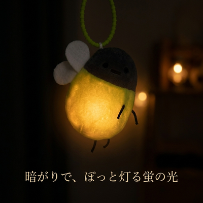 暗がりで光る蛍の光