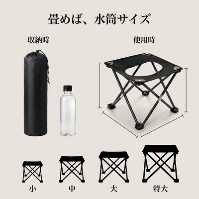 折りたたみ簡易トイレ 商品画像6