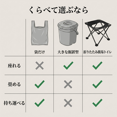 折りたたみ簡易トイレ 商品画像12