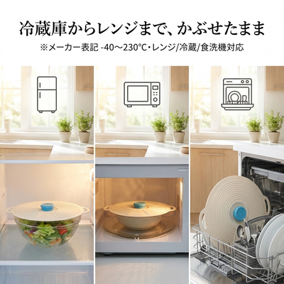 冷蔵庫からレンジまで（メーカー表記）