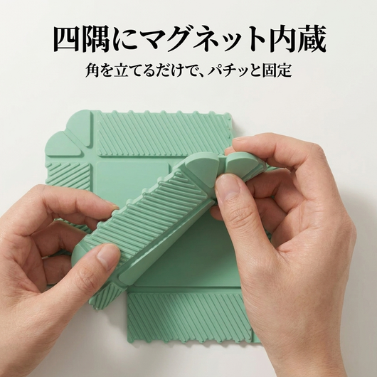 四隅にマグネット内蔵
