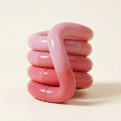 グアバベリーピンク（温度で変色）のねじねじフィジェット