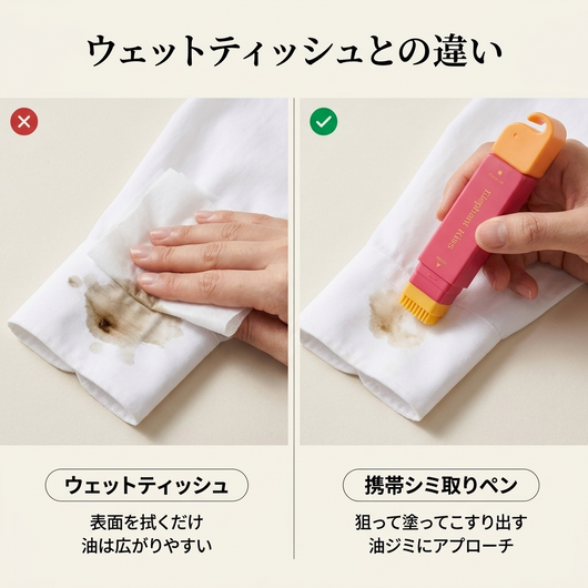 ウェットティッシュとの比較