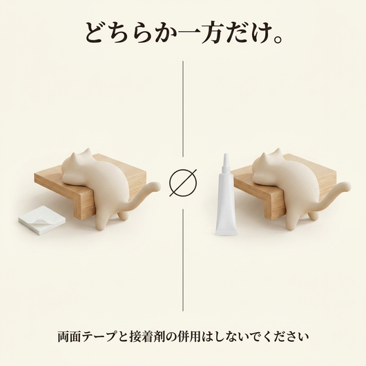 テープとせっちゃくざいの併用きんし