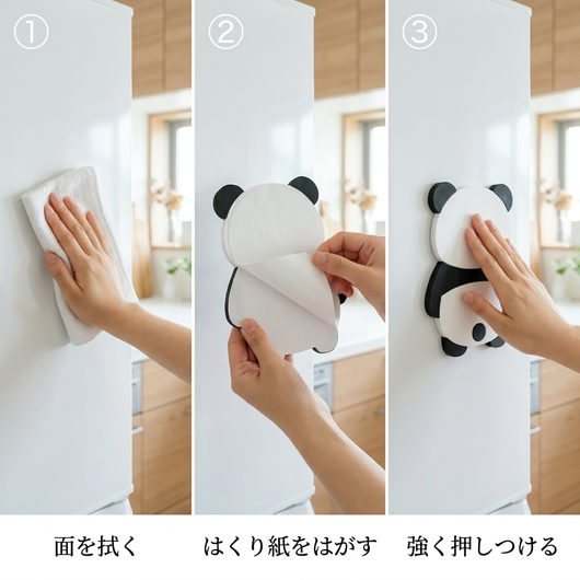 とりつけ3ステップ