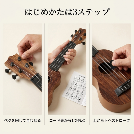 はじめかたは3ステップ