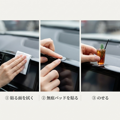 取り付け方法3ステップ