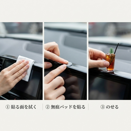 取り付け方法3ステップ