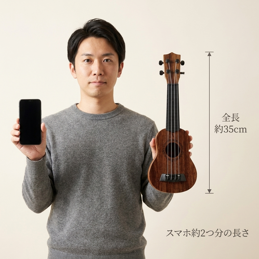 全長 約35cm スマホ約2つ分の長さ