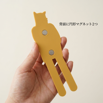 背面に円形マグネット2つ