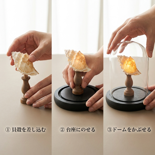 組み立て手順 3ステップ