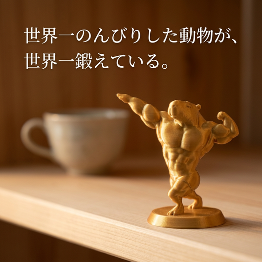 のんびりした動物が鍛えている