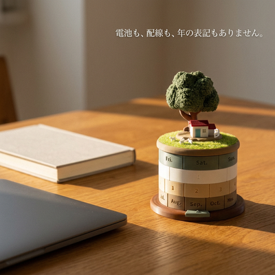 電池も配線もありません