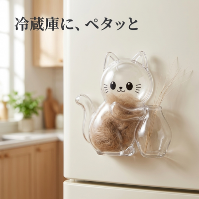 冷蔵庫にマグネットで貼れる