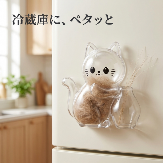 冷蔵庫にマグネットで貼れる