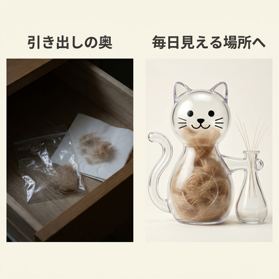 引き出しの奥から毎日見える場所へ