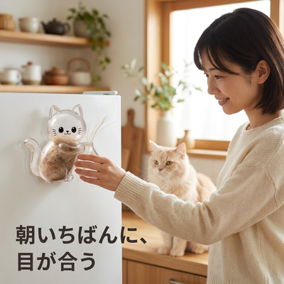 朝いちばんに目が合う