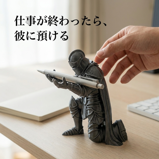 ブラックをデスクに置いたところ