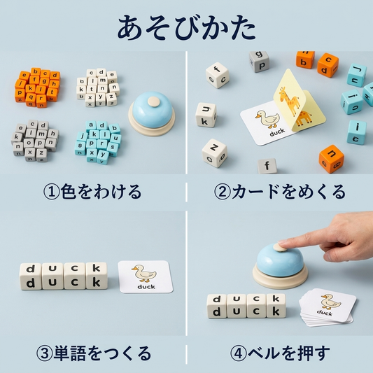あそびかた 4ステップ