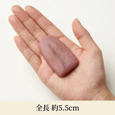 LACIAGA のびるリアルベロ 手に乗せた大きさ