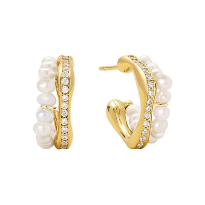 Laciaga™ Pearl Geometry Earrings